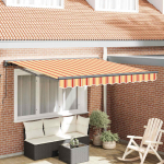 K&auml;igukohandatav varikatus kollane ja oranž 350x250 cm kangas