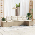 Aia diivanikomplekt padjaga 5 pcs beez ja koor pol&uuml;rotang
