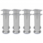 &Uuml;mmargused diivanijalad 8 tk, kroom, 180 mm
