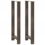 Baarilaua jalad, naturaalne teras, 2 tk, 50 x (110&ndash;111) cm, teras