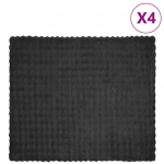 Valej&otilde;hvikaristu tekk 4 pcs tumehall 240 x 270 cm pol&uuml;ester