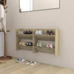 Seina kingakapid 2 tk,sonoma tamm, 60x18x60 cm, puitlaastplaat