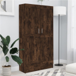 Raamatukapp, suitsutatud tamm, 82,5 x 30,5 x 150 cm, tehispuit
