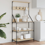 4-korruseline k&ouml;&ouml;giriiul konksudega, sonoma tamm, tehispuit