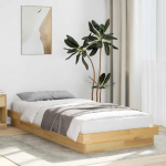 Voodiraam ilma madratsita 75x190 cm t&auml;is tammepuit