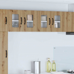 Seinakapp k&ouml;&ouml;ki riiuliga k&auml;sit&ouml;&ouml;puu 60 x 31 x 40 cm tehispuit