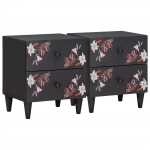 &Ouml;&ouml;kapp sahtliga 2 pcs pruun 40 x 33,5 x 46 cm tugev mango puu