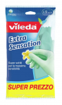 Vileda Extra Sensation Household gloves Green Cotton, Latex 1 pc(s)