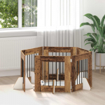 Koerav&auml;rav koos aluspuudega 6 pcs vana puit 60 x 60 cm