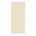 Volditud ruloo kreemikasvalge 100 x 200 cm kangast laius 99,4 cm pol&uuml;ester