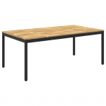 Aia &otilde;htus&ouml;&ouml;gi laud valge ja must 196 x 100,5 x 75 cm