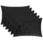 Diivanipadi 6 pcs heerlen must 30 x 50 cm flanell