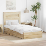 Laos voodi sahtliga peaga sonoma tamm 75 x 190 cm tehispuit