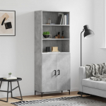 K&otilde;rge kapp, betoonhall, 69,5 x 34 x 180 cm,tehispuit