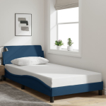 Voodiraam peatsiga dover sinine 100x200 cm kangas