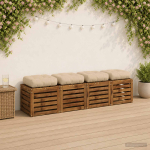4-osalised istepad vianen 4 pcs 100% pol&uuml;ester kreemjas