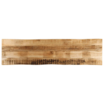 Lauaplaat naturaalse servaga 180x40x2,5 cm t&ouml;&ouml;tlemata mangopuit