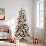 Kunstlik kokkupandav j&otilde;ulupuu 240 cm 300 led-i soe valge