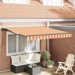 K&auml;igukohandatav varikatus kollane ja oranž 350x250 cm kangas