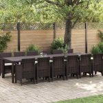 Aia s&ouml;&ouml;gilaudade komplekt 13 pcs pruun polt rattan