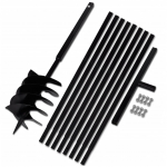 Terasest 200 mm maapuur k&auml;epidemega koos 9 m pikendustoruga