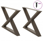 Kohvilaua jalad 2 tk, naturaalne teras, 70 x (42&ndash;43,3) cm, teras