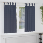 Kardinad r&otilde;ngastega 2 pcs antratsiit 175 x 140 cm pol&uuml;ester