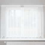 Lina kardin kardinatega lilled valge 180 x 150 cm pol&uuml;ester