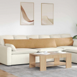 Diivanipadjad 2 pcs pruun 200 x 40 cm korter kangas