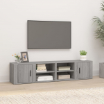 Telerikapid 2 tk, hall sonoma tamm, 80 x 31,5 x 36cm, tehispuit