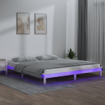 Led-voodiraam, valge, 180 x 200 cm, t&auml;ispuit