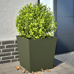 Aia taimekastid 2 tk, oliiviroheline, 50 x 50 x 50 cm, teras