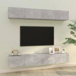 Seina telerikapid 4 tk, betoonhall, 100 x 30 x 30 cm