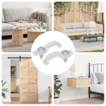 Led riba klambrid 2 pcs l&auml;bipaistev 2 x 1 x 0.5 cm