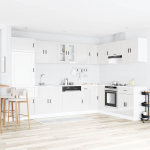 Valamu aluskapp uksega porto valge 80 x 46 x 81,5 cm tehispuit