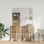 Volditav lemmikloomade aed 4 pcs k&auml;sit&ouml;&ouml; tamm 201 x 38 x 90 cm