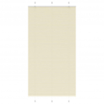 Volditud ruloo kreemikasvalge 105 x 200 cm kangast laius 104,4 cm pol&uuml;ester