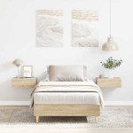 Voodiraam ilma madratsita, sonoma tamm 90x190 cm, tehispuit