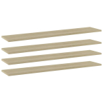 Riiuliplaadid 4 tk, sonoma tamm, 100x20x1,5 cm, puitlaastplaat