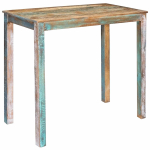 Baarilaud 110 x 55 x 100 cm tugev taastatud puit mitmev&auml;rviline