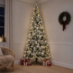 Kunstlik kokkupandav j&otilde;ulupuu 240 cm 300 led-i soe valge