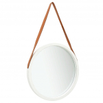 Seinapeegel rihmaga 50 cm, valge