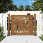 Aiav&auml;rav 105 x 80 cm corten terasest bambusdisainiga