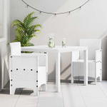 Aia s&ouml;&ouml;gilaudade komplekt 3 pcs valge polt rattan
