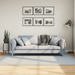 Vaip huarte, l&uuml;hikese narmaga, pestav, sinine, 140x200 cm