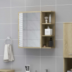 Vannitoa peeglikapp sonoma tamm 62,5x20,5x64 cm tehispuit