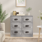 Puhvetkapp, hall sonoma tamm, 70 x 35,5 x 67,5 cm, tehispuit