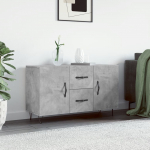 Puhvetkapp, betoonhall, 100 x 36 x 60 cm, tehispuit