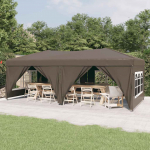 Kokkupandav peotelk k&uuml;lgseintega, pruunikashall, 3 x 6 m