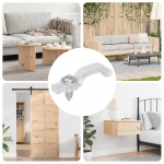 Led riba klambrid 12 pcs l&auml;bipaistev 2 x 1 x 0.5 cm